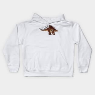 Kentrosaurus cartoon illustration Kids Hoodie